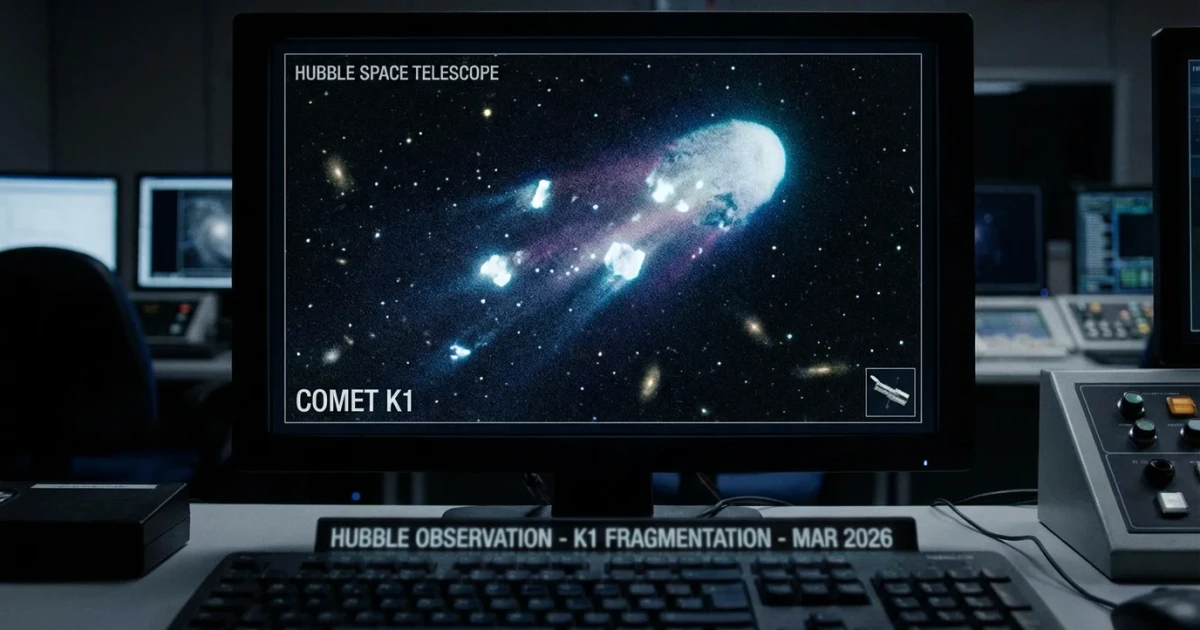 Hubble Telescope Captures Comet K1’s Dramatic Breakup