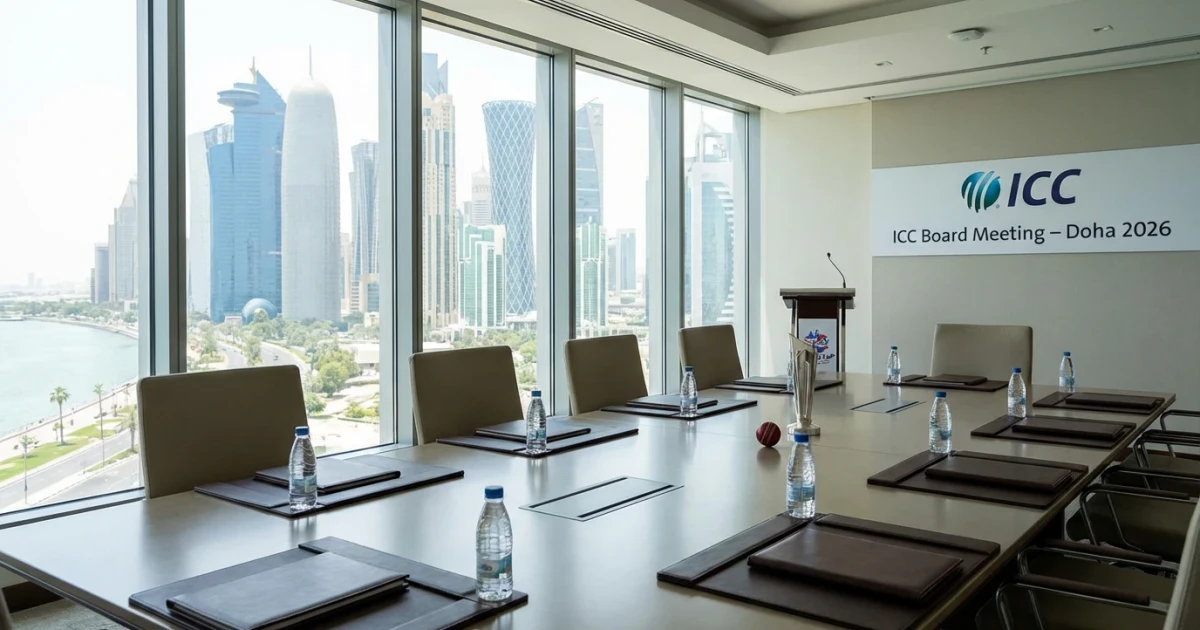 ICC Board Meeting to Convene in Doha After T20 World Cup