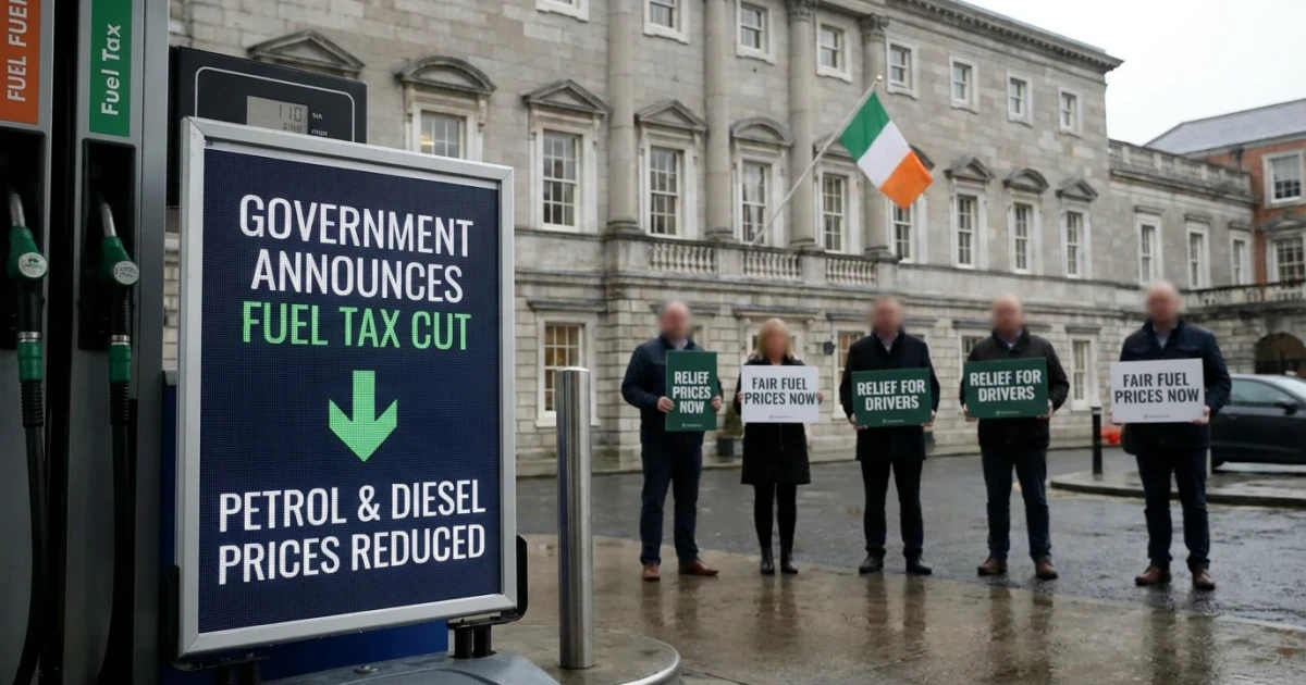 Ireland Cuts Motor Fuel Tax After Cost Protests
