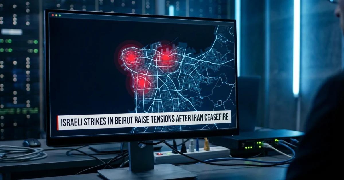 Israeli Strikes in Beirut Escalate After Iran Ceasefire