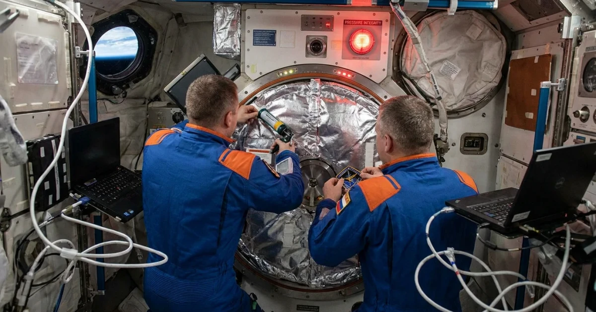 ISS Crew Takes Shelter Amid Air Leak Repairs