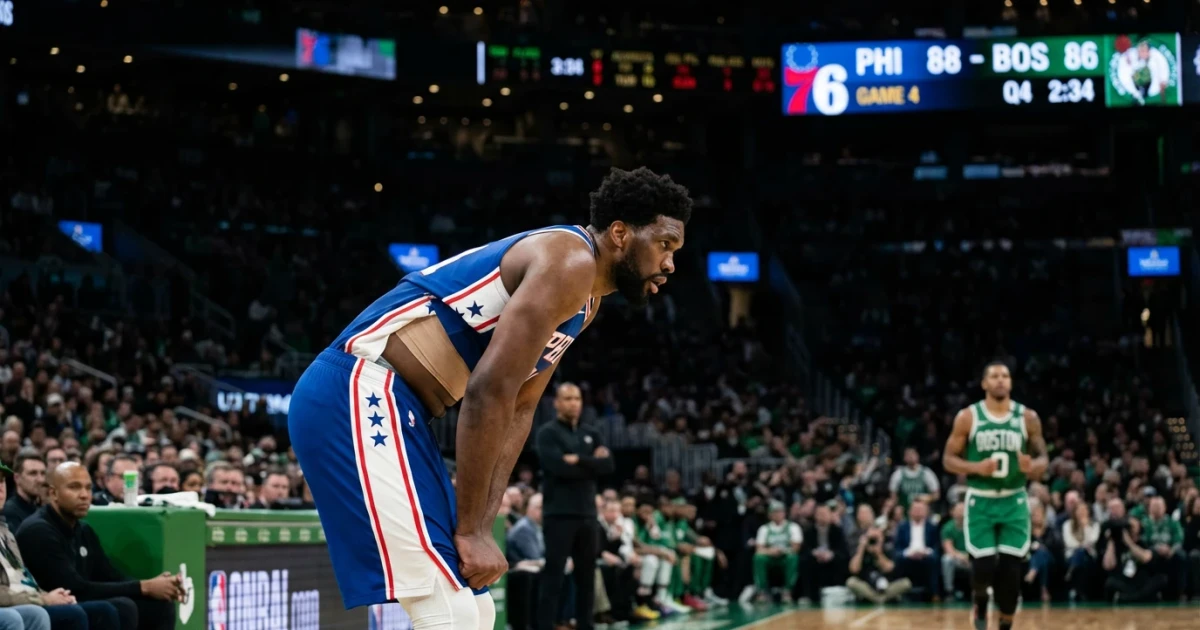 Joel Embiid Returns for 76ers in Game 4 After Surgery