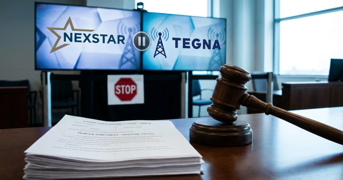 Judge Halts Nexstar-Tegna Merger Pending Trial