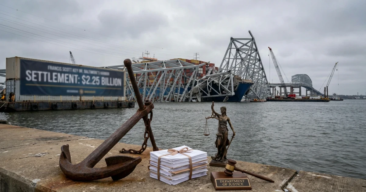 Justice Department Charges Shipping Company in Key Bridge Collapse