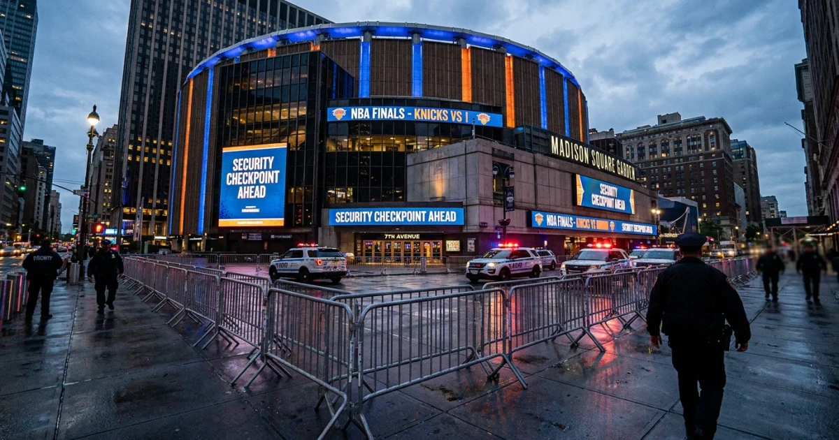Knicks Boost MSG Security Ahead of Trump's NBA Finals Visit