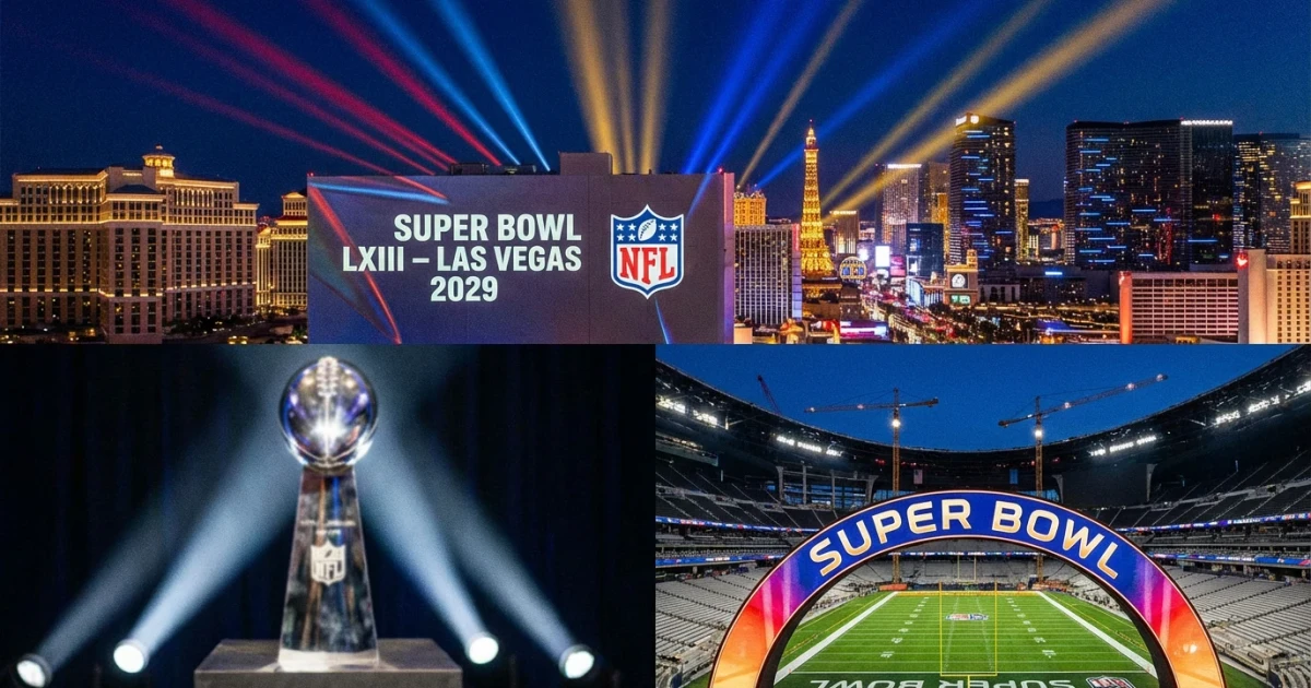 Las Vegas to Host Super Bowl LXIII in 2029
