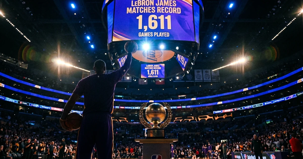 LeBron James Ties NBA Record for Games Played
