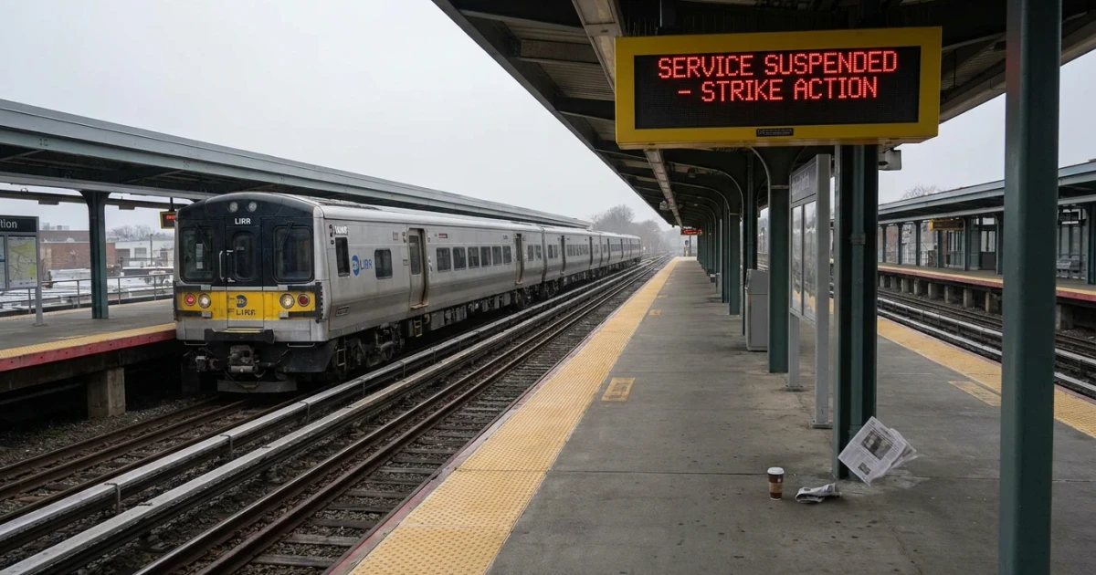 Long Island Rail Road Strike Disrupts U.S. Commuter Travel