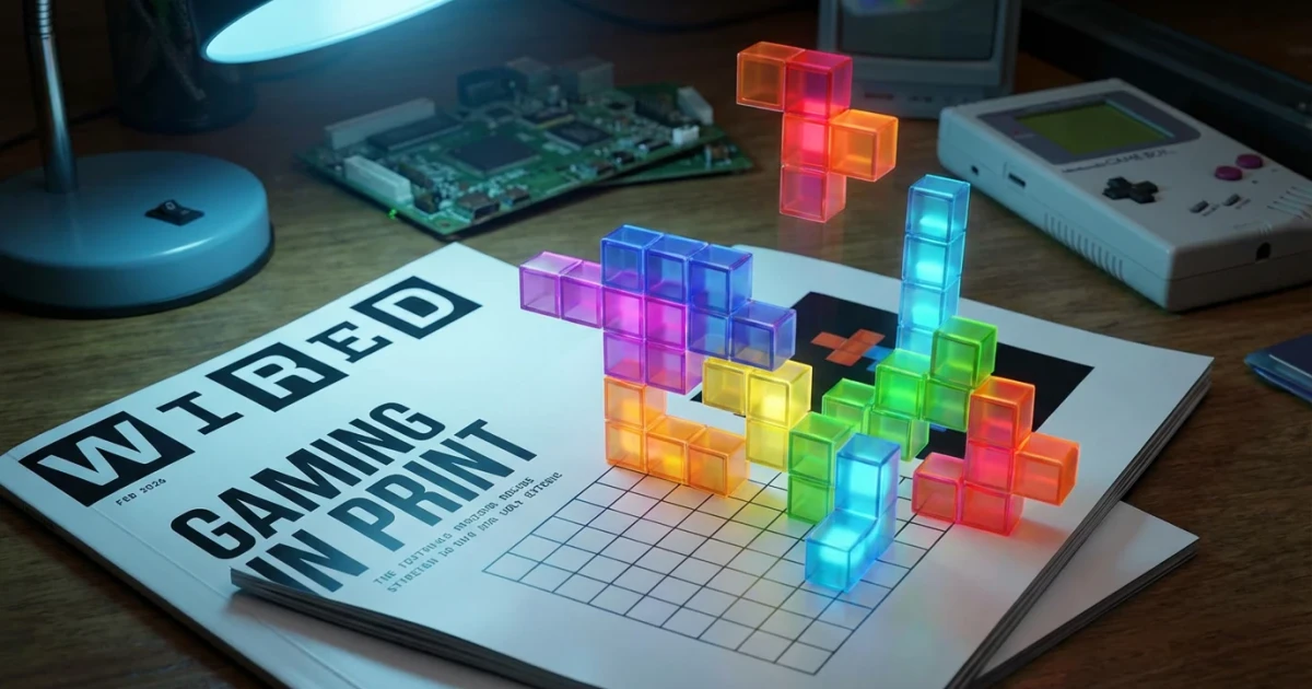 Magazine Brings Tetris Gameplay to Print Pages