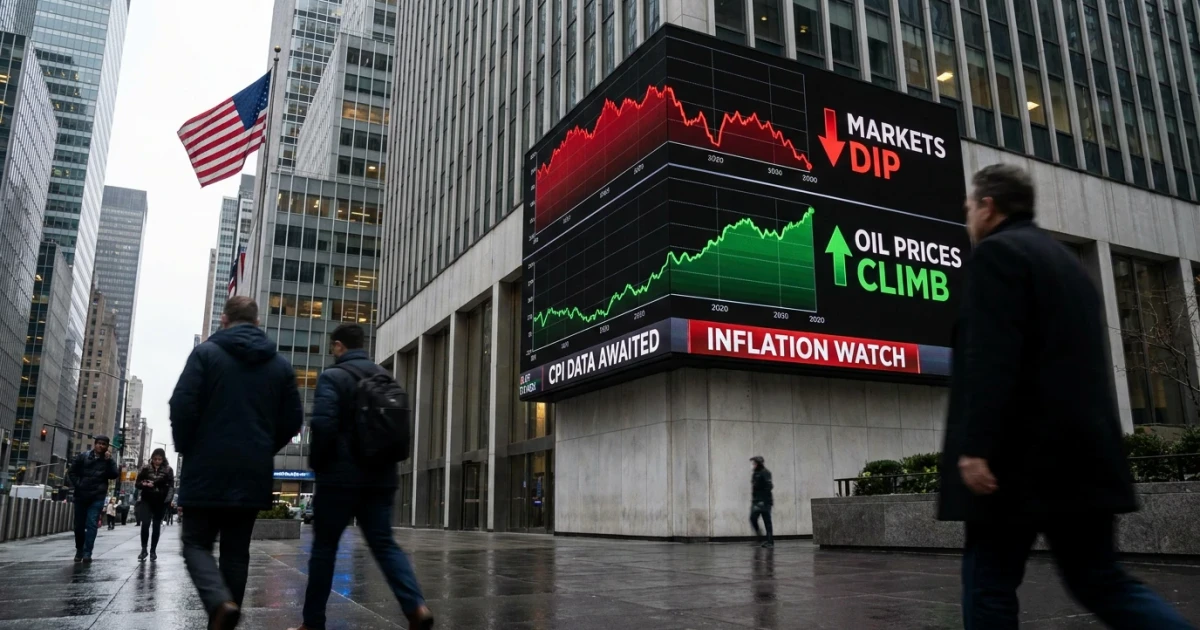Markets Slip as Investors Await CPI Inflation Report