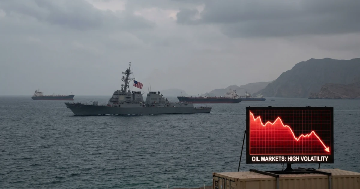 US Blockade of Strait of Hormuz Roils Oil, Dow Futures