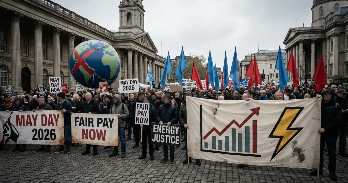 May Day Protests Spotlight Soaring Energy Costs Amid Iran War