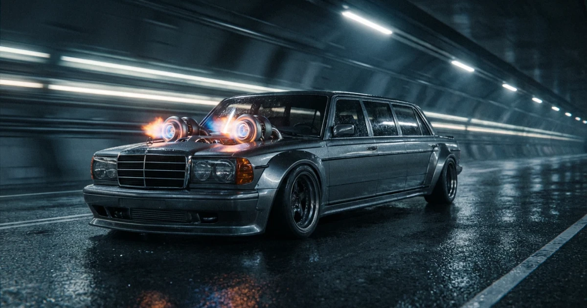 Mercedes-Benz Limo Packs 1000-HP and Massive Turbos