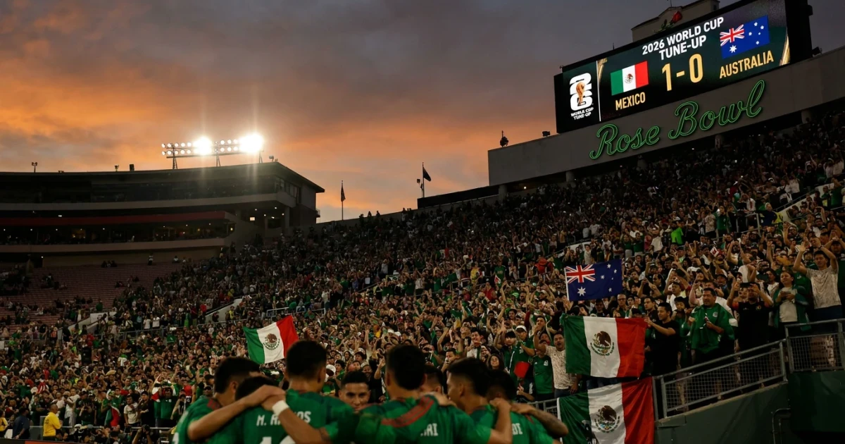 Mexico defeats Australia in Rose Bowl World Cup warmup