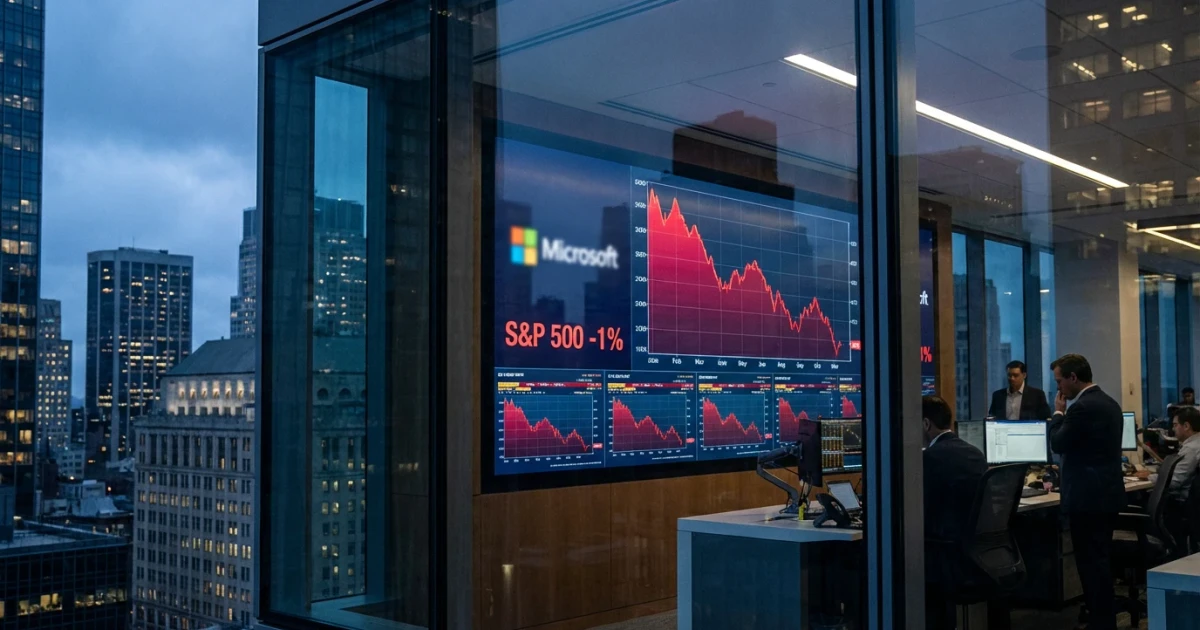 S&P 500 Drops 1% as Microsoft AI Spending Rattles Tech Stocks