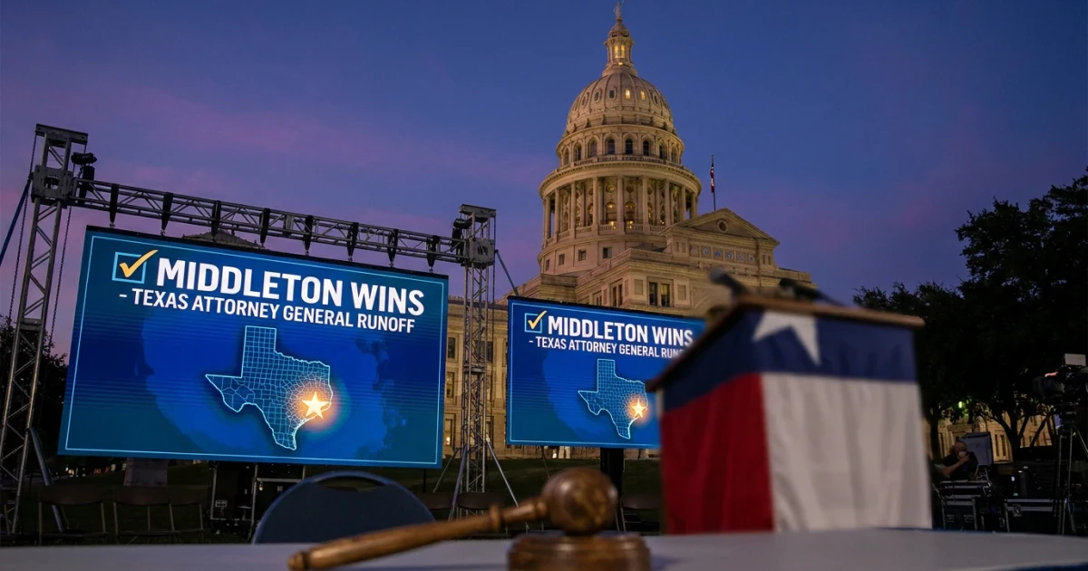 Middleton Wins Texas Attorney General Runoff Election