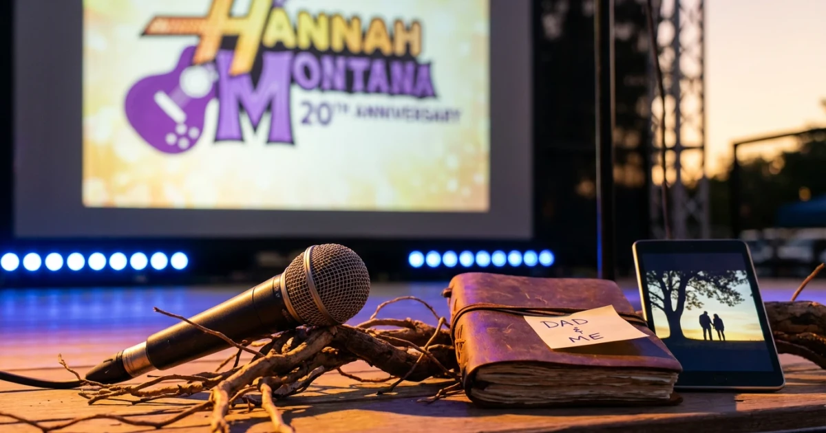 Miley Cyrus Reunites With Father for Hannah Montana Anniversary