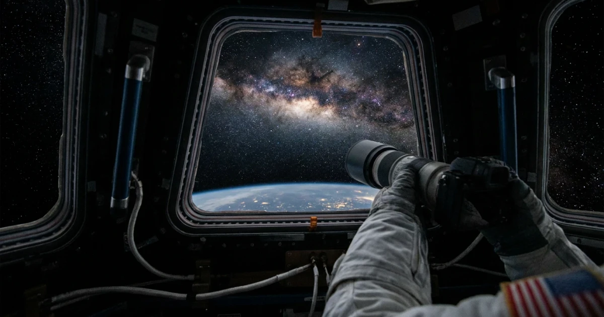 Milky Way Shines in SpaceX Dragon Photo by NASA Astronaut