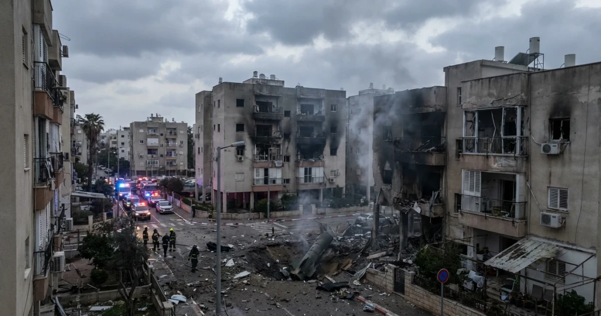 Iranian Missile Strike Kills One in Central Israel