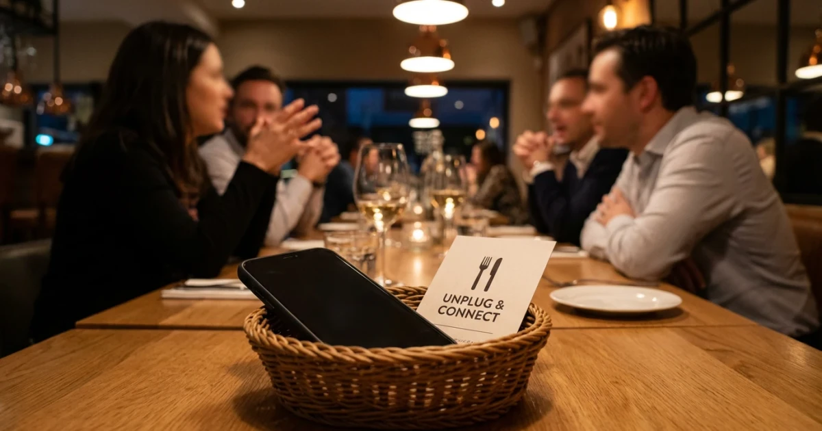 Restaurants Ban Phones to Boost Social Dining Experience
