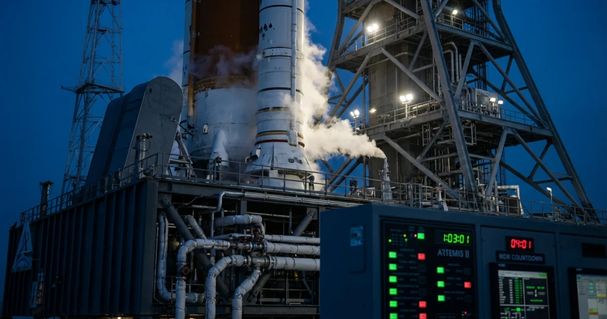 NASA Begins Artemis II SLS Wet Dress Rehearsal Countdown