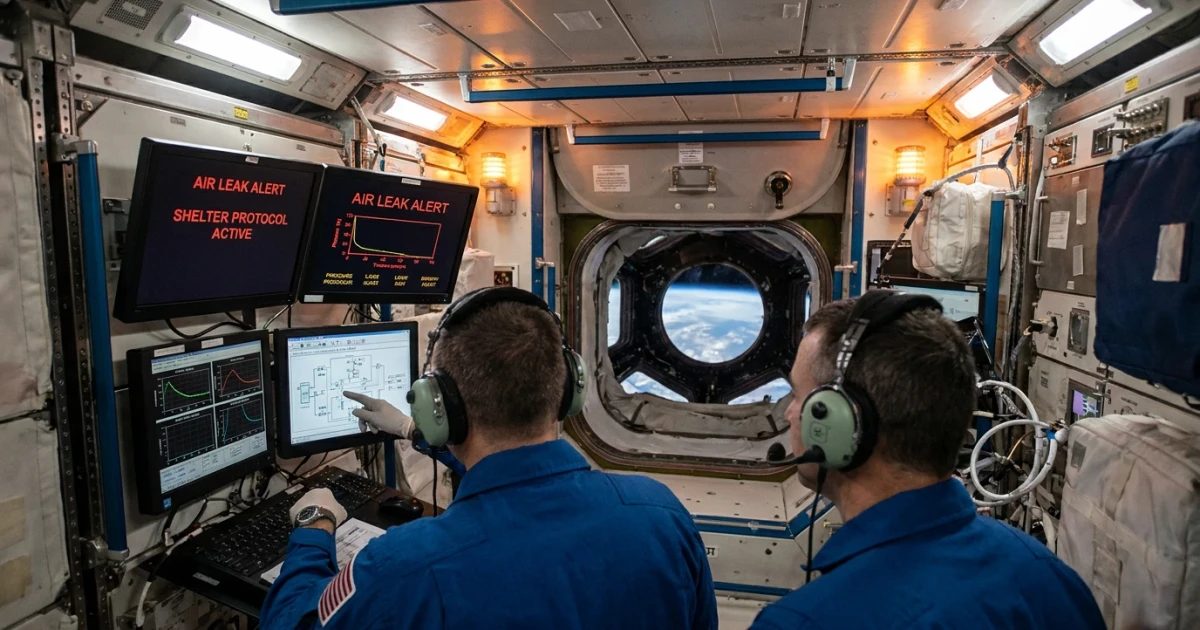 NASA Directs ISS Crew to Shelter Amid Air Leak Incident