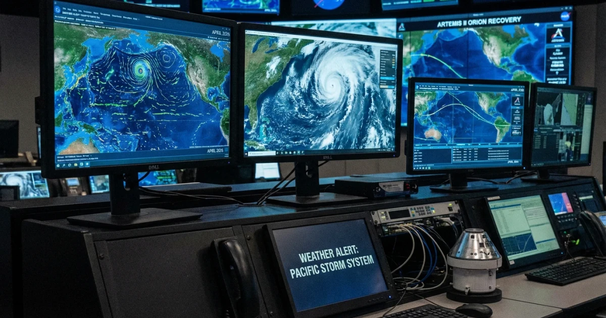 NASA Monitors Pacific Storm Ahead of Artemis II Splashdown