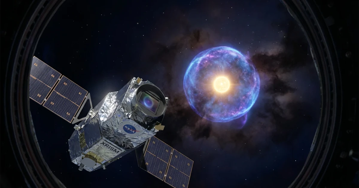 NASA XRISM Captures X-ray Bubble Around Sun-like Star