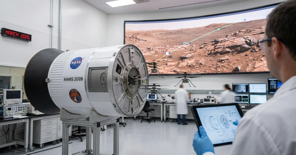 NASA Nuclear-Powered Mars Mission to Deploy Skyfall Helicopters