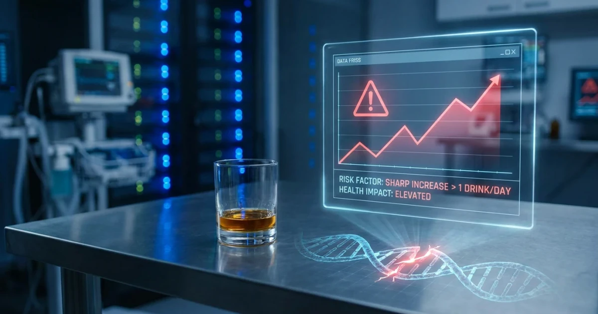 Health Risks Rise After One Daily Drink, Study Shows