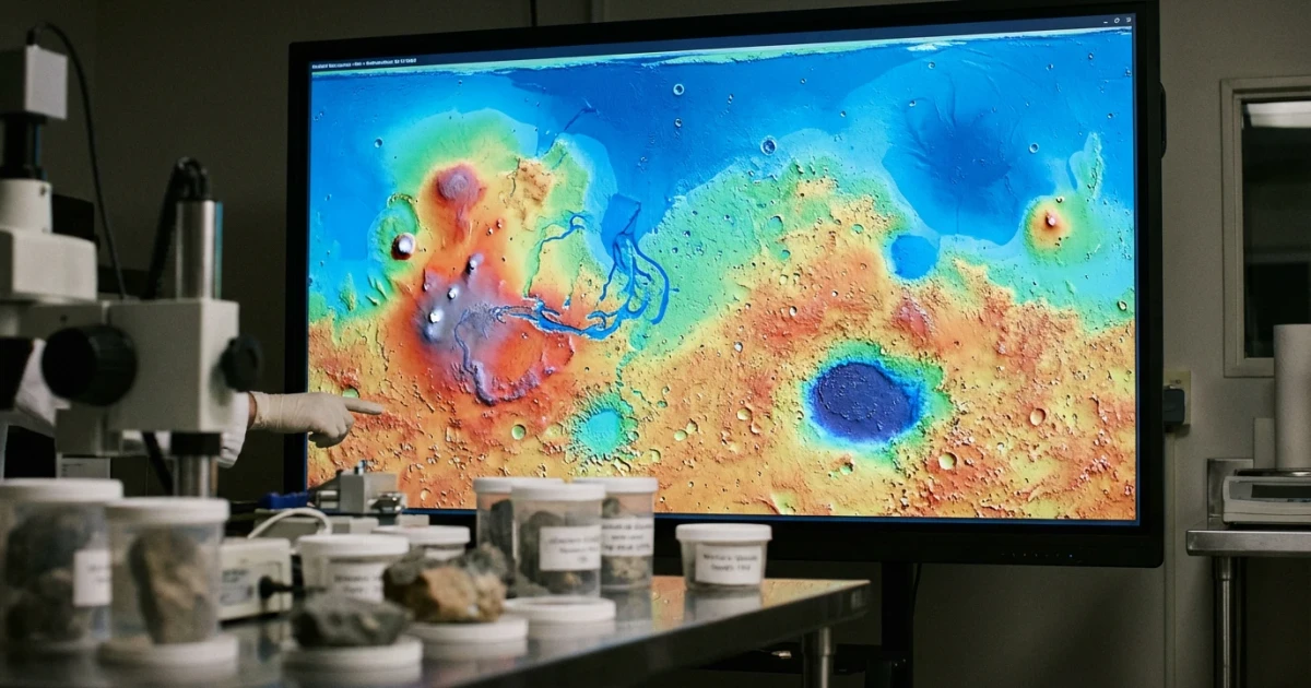 Study Finds Topographic Signs of Ancient Martian Oceans