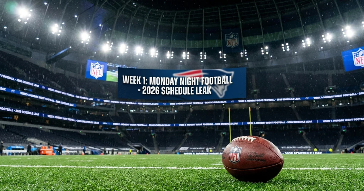 NFL Schedule Leaks Reveal Week 1 Monday Night Matchup