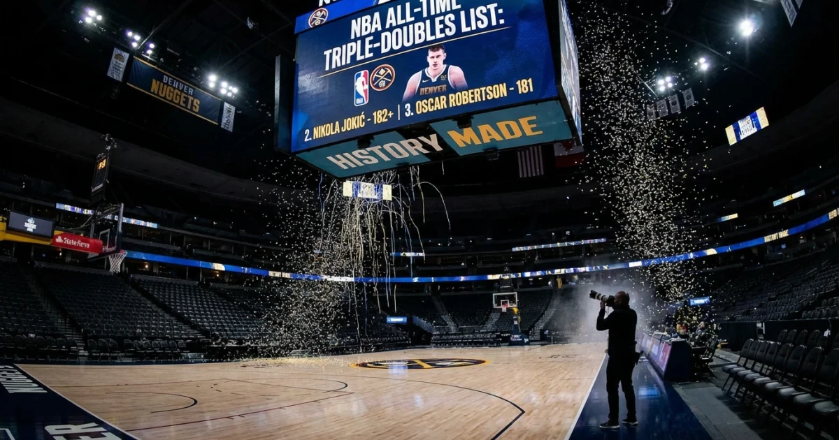 Nikola Jokić Surpasses Oscar Robertson for 2nd-Most Triple-Doubles