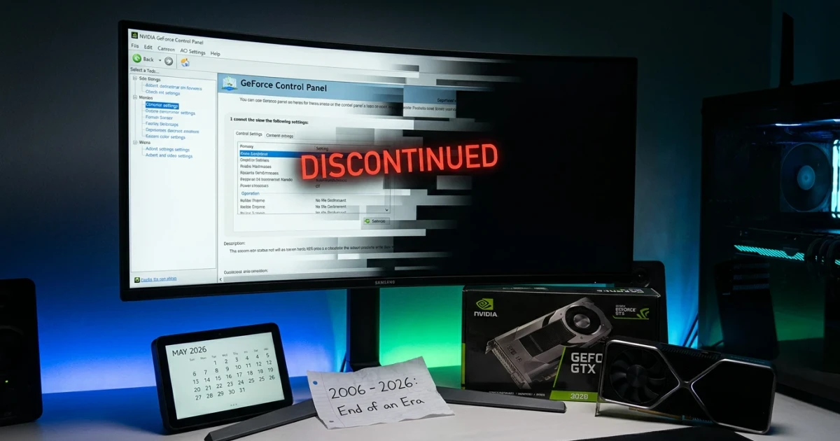 Nvidia Retires GeForce Control Panel After 20 Years