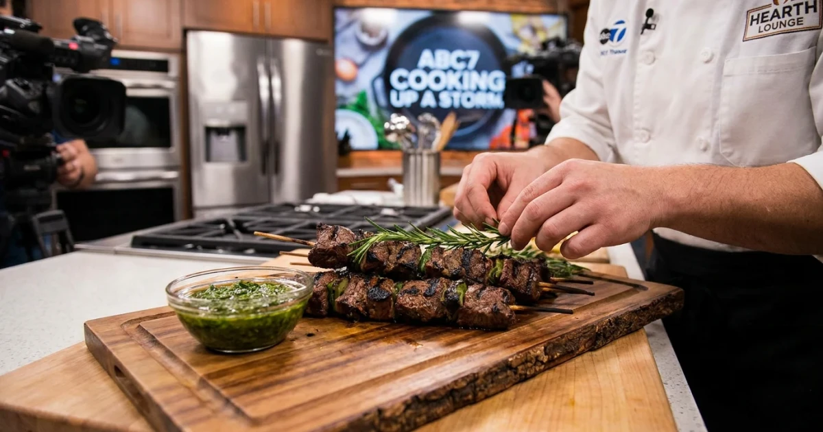 Oak Brook Chef Shares Beef Brochette, Chimichurri on TV