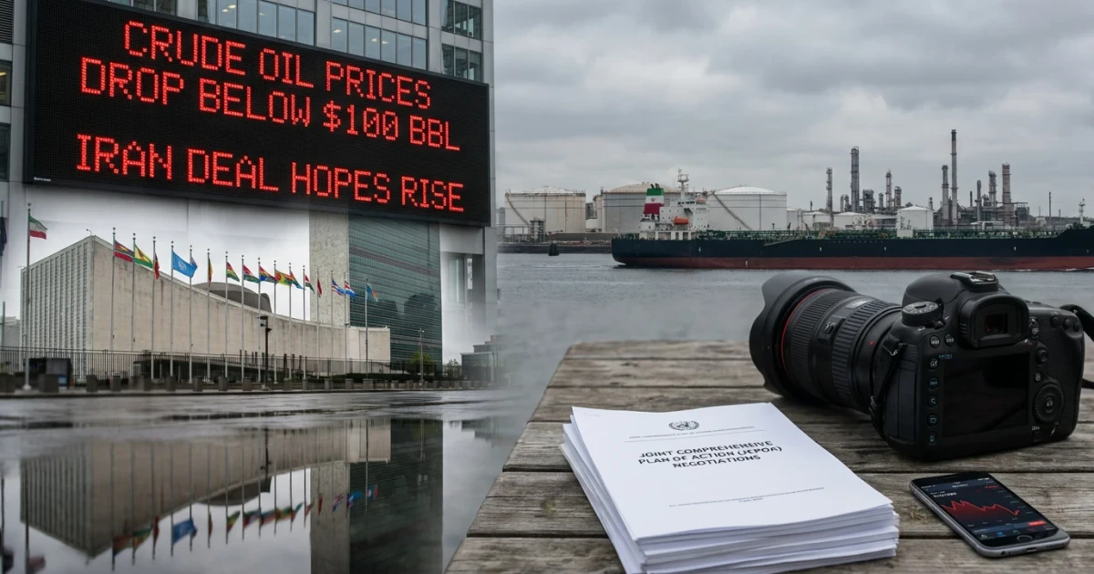 Oil Prices Drop Below $100 on U.S.-Iran Deal Hopes