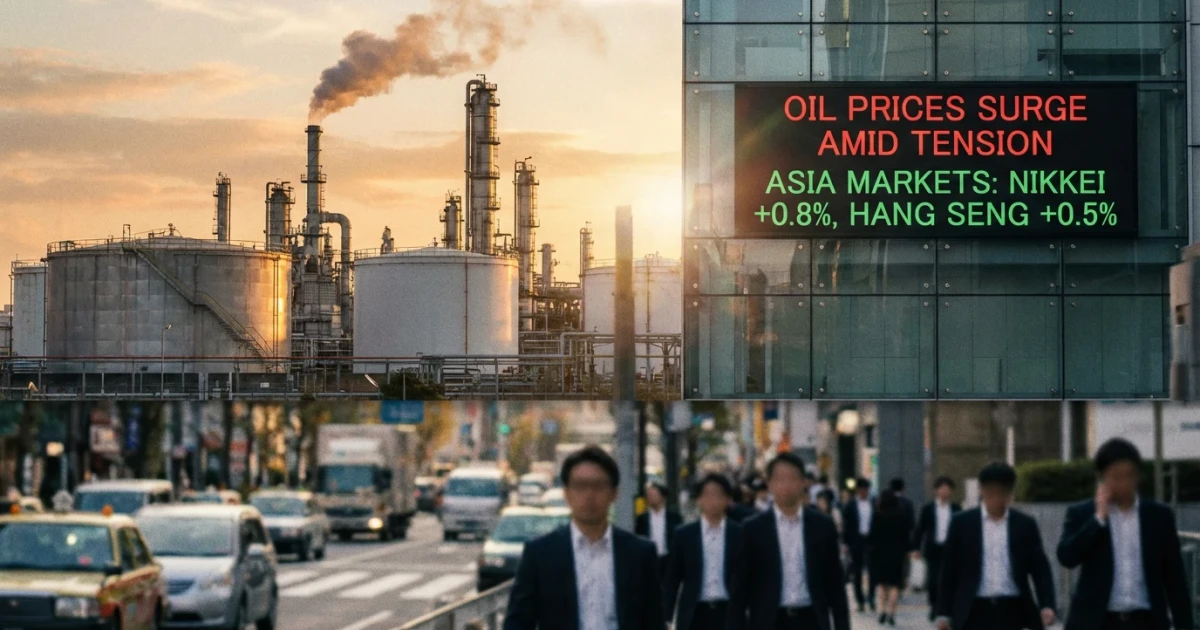 Oil Prices Surge as Asian Stocks Edge Up Modestly
