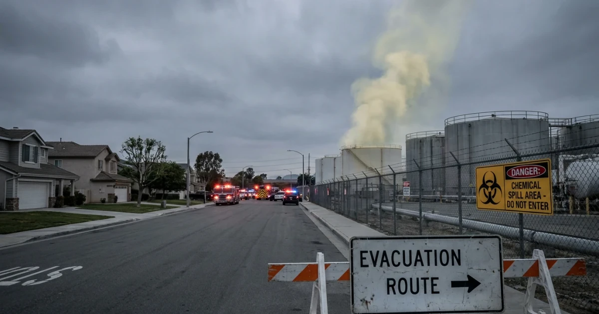 Orange County Chemical Leak Triggers Evacuation of 50,000