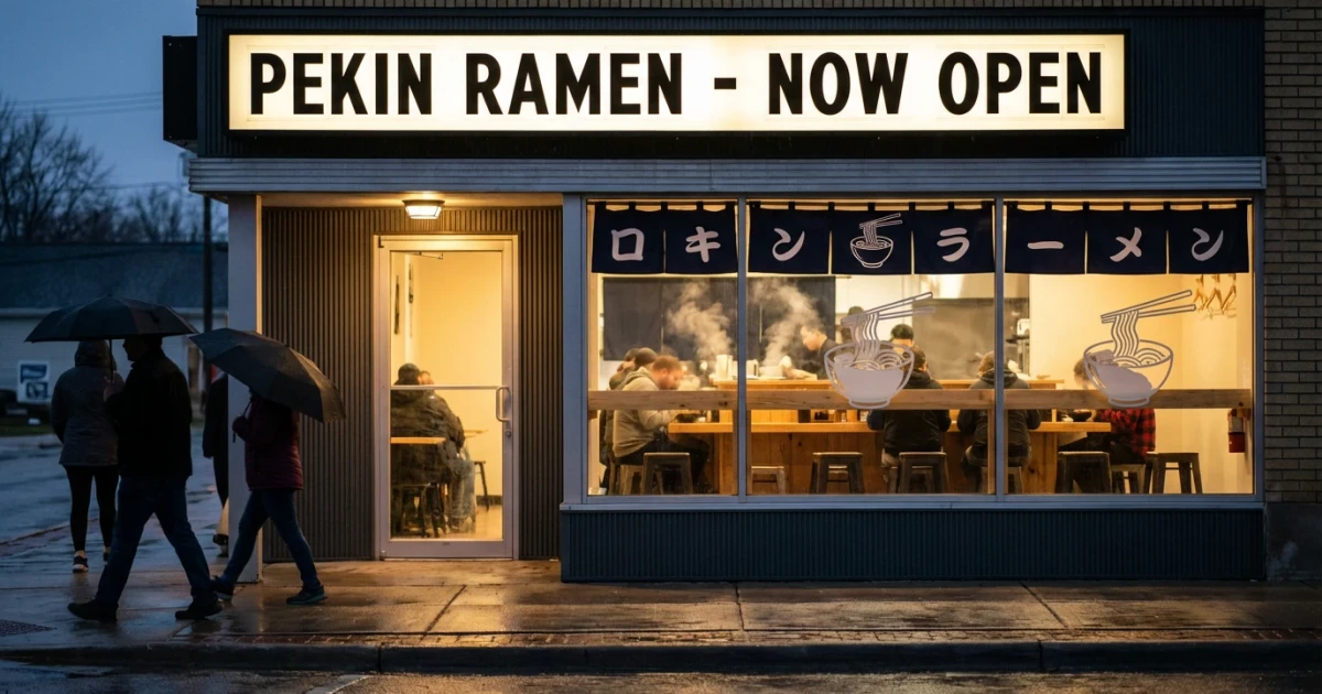 New Ramen Restaurant Opens in Pekin, Expands Dining Choices