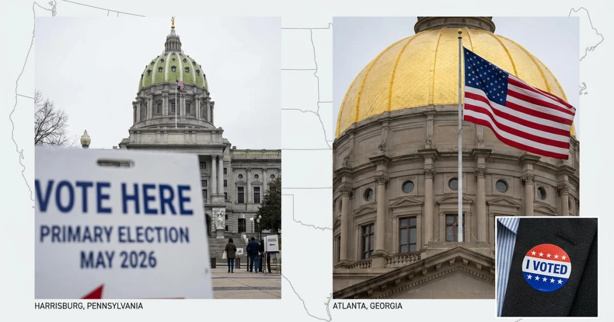 Pennsylvania, Georgia 2026 Primary Results Shape Key Races