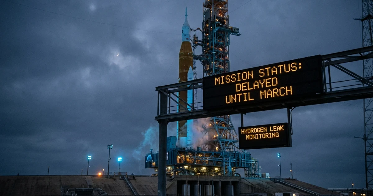 NASA Delays Artemis II Launch to March Over Hydrogen Leaks