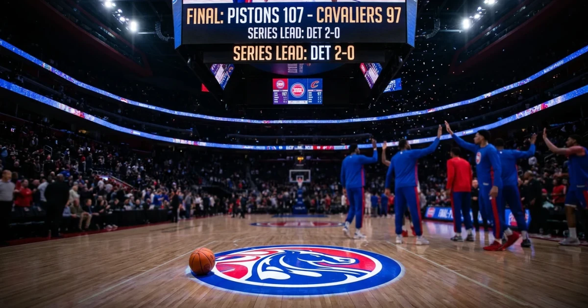 Cade Cunningham Leads Pistons to 2-0 Playoff Lead vs Cavaliers