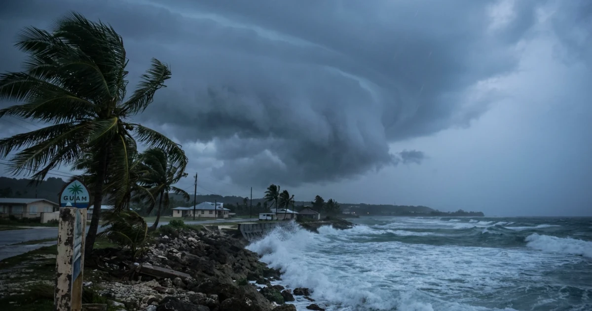 Strongest Western Pacific Cyclone Approaches Guam