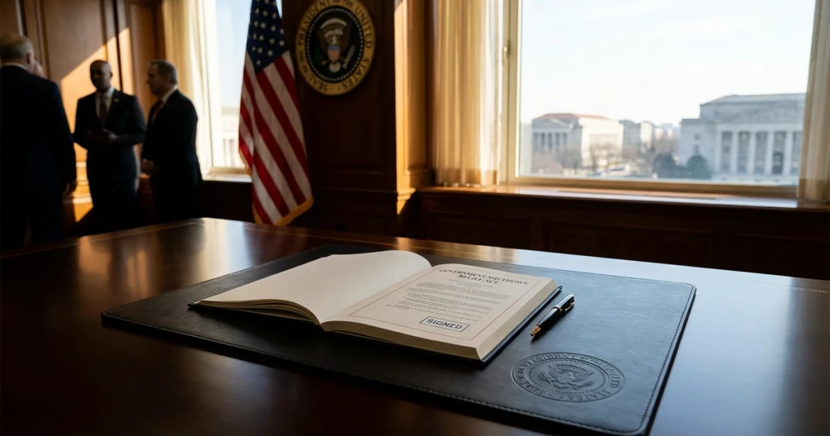 Trump Signs Bill to End Partial Government Shutdown