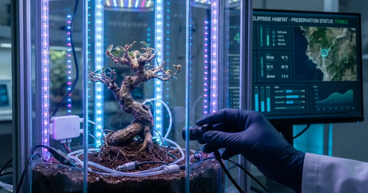 Rare Cliffside Tree Finds Hope at Botanic Gardens