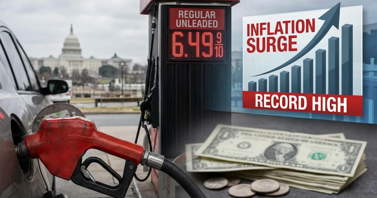 Record Gas Price Surge Triples U.S. Inflation Rate