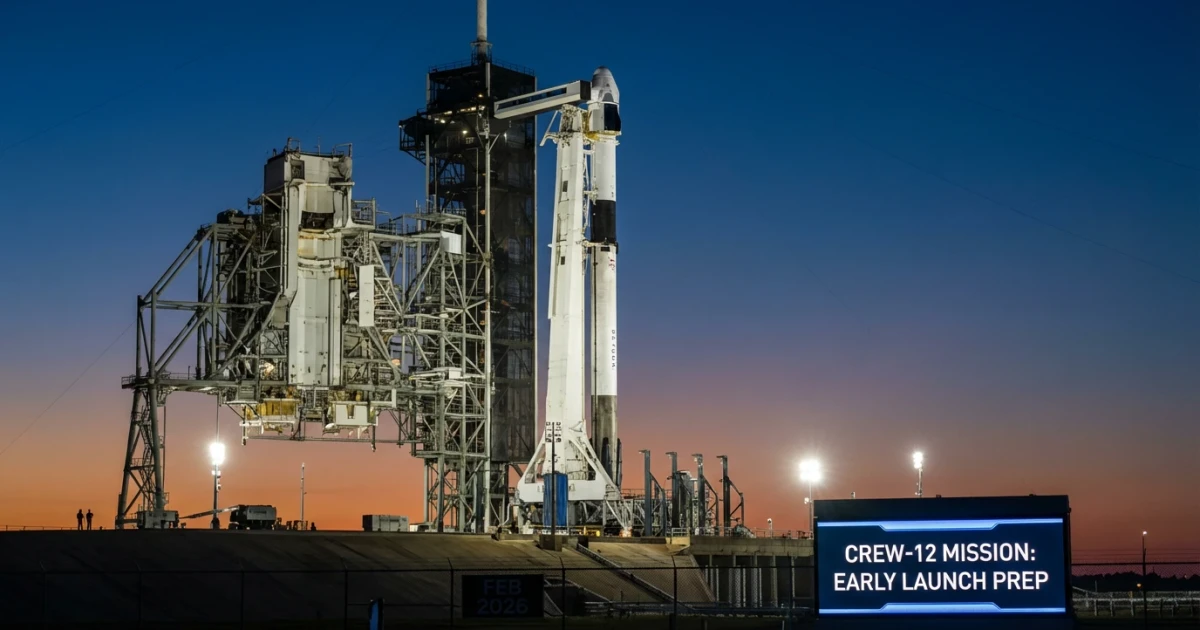 NASA SpaceX Crew-12 Launches Early with Eager New Crew