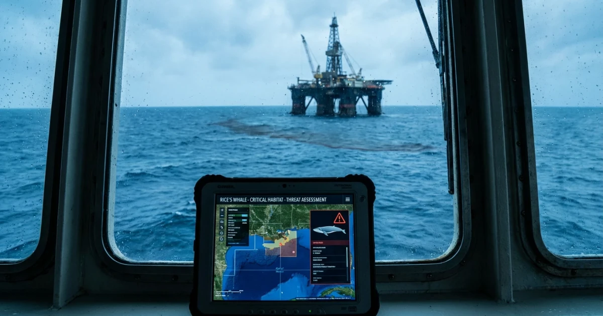 Rice’s Whale Threatened by Oil Drilling in Gulf