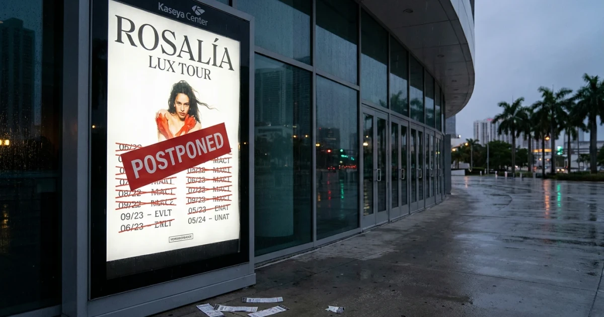 Rosalía Postpones Miami Lux Tour Shows Due to Emergency