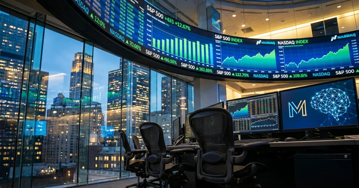S&P 500, Nasdaq Hit Records on AI Optimism